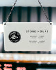 Store Hours Door Sign