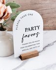 Party Favors Sign
