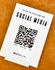 QR code sign with custom logo