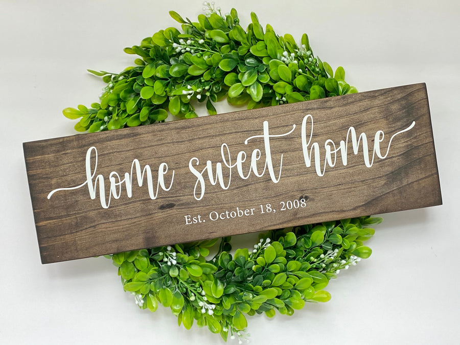Home Sweet Home Customizable Wooden Sign