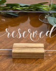 Acrylic Reserved Table Sign - WIL001 - Willow + Barn
