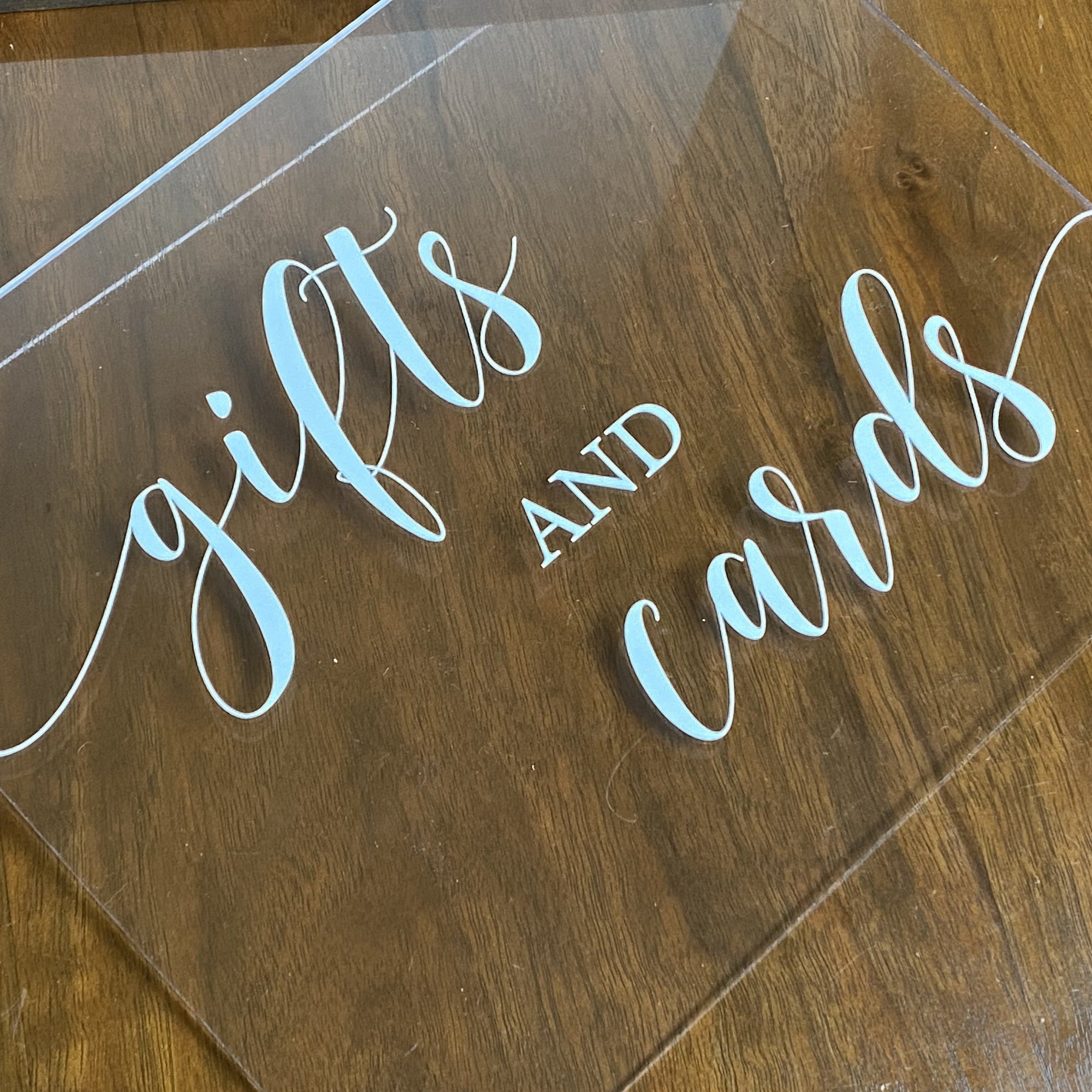 Acrylic Gifts and Cards Sign - WIL008 - Willow + Barn
