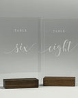 Acrylic Wedding Table Numbers