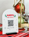 Christmas Sign, Wifi Sign, QR Code Sign