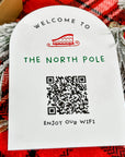 Christmas Sign, Wifi Sign, QR Code Sign