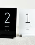 Lux Modern Wedding Table Numbers