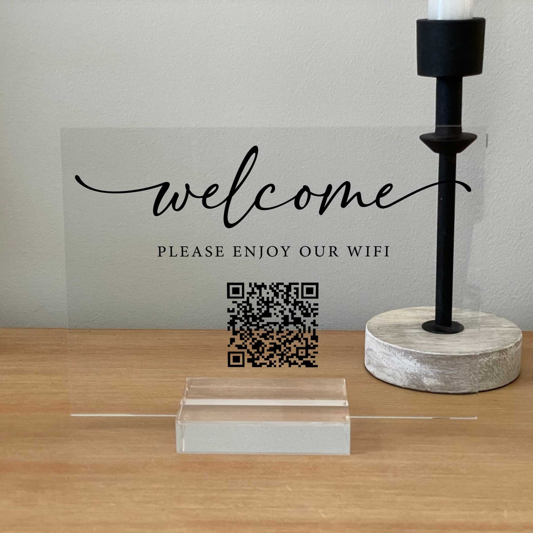 WiFi QR Code Sign