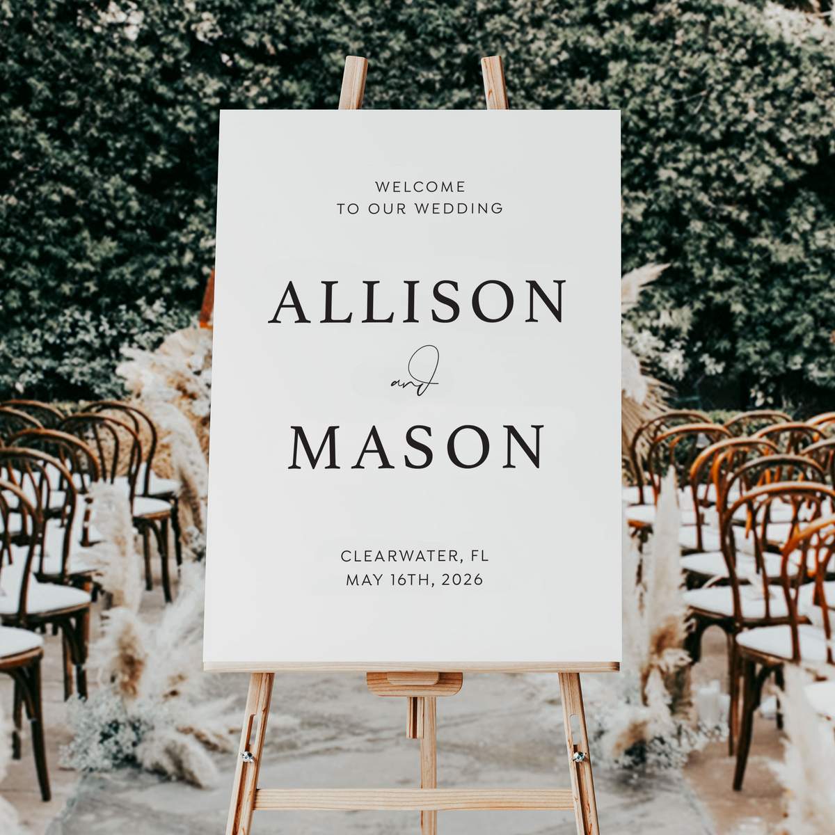 Acrylic Wedding Welcome Sign