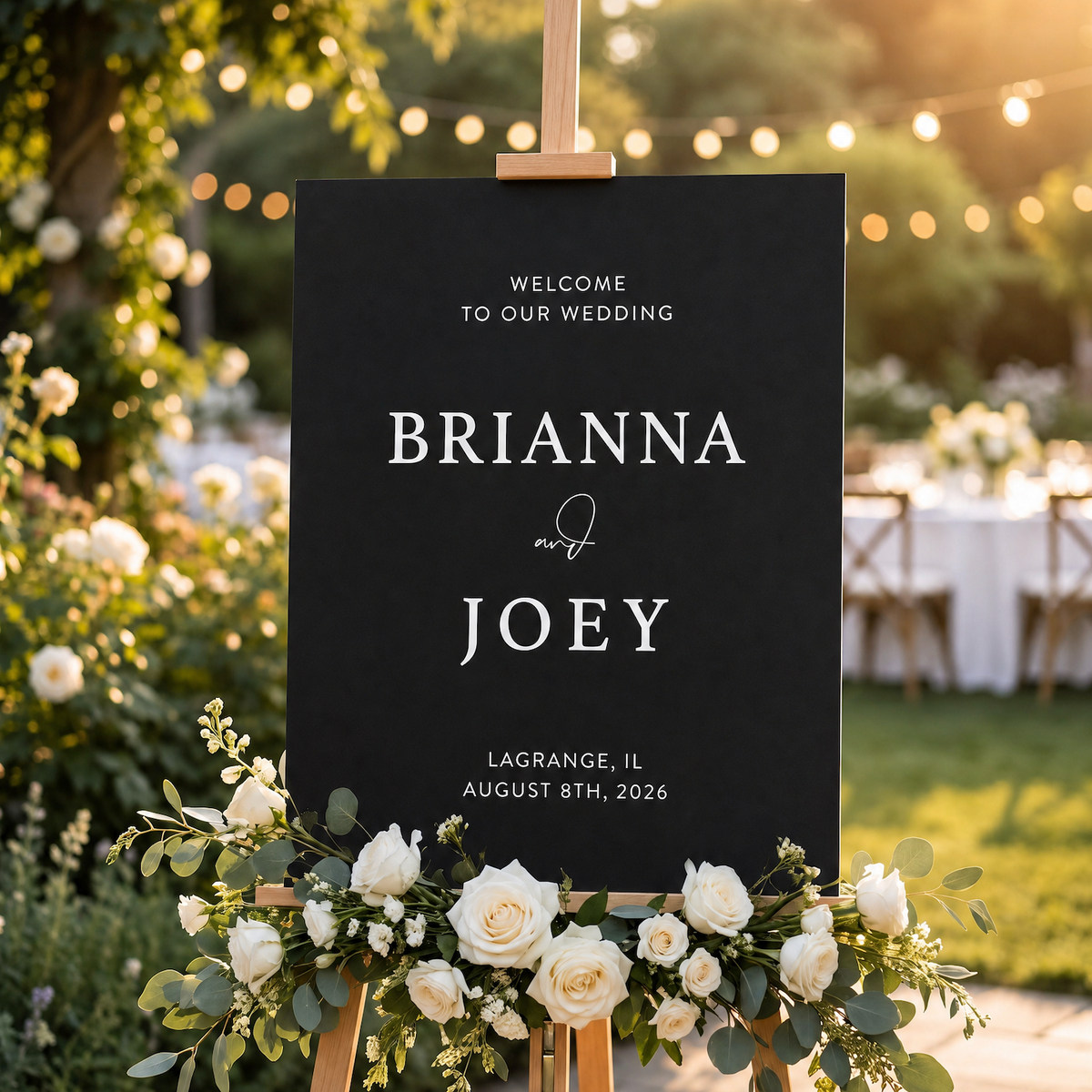 Acrylic Wedding Welcome Sign