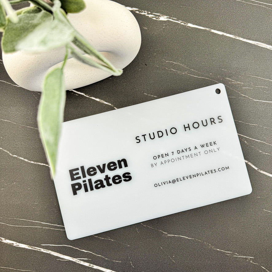 Store Hours Door Sign