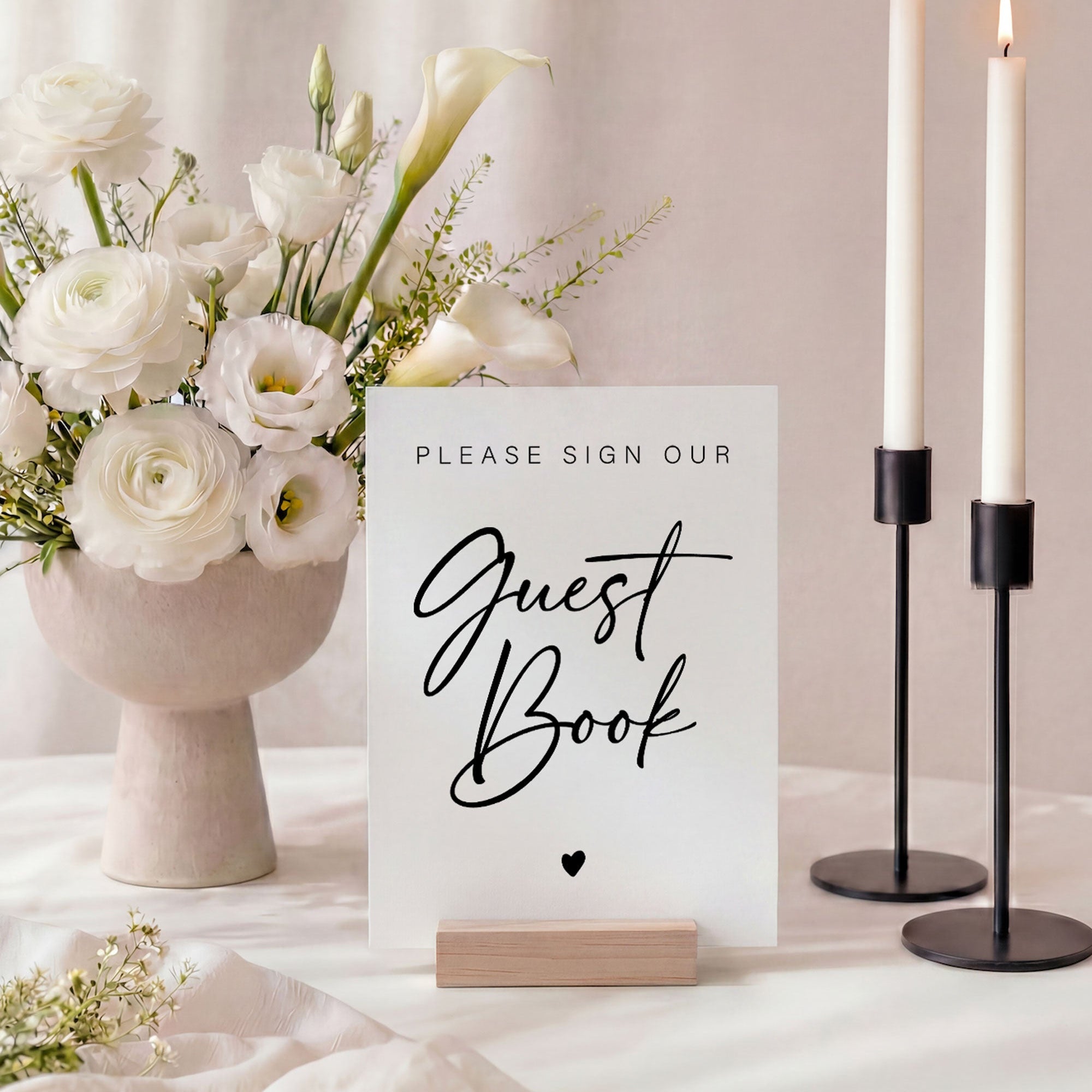 Guest book wedding Sign
