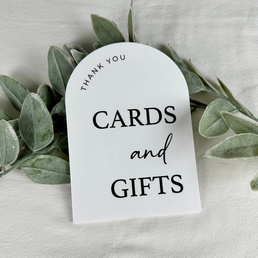 Cards and Gifts Wedding Sign