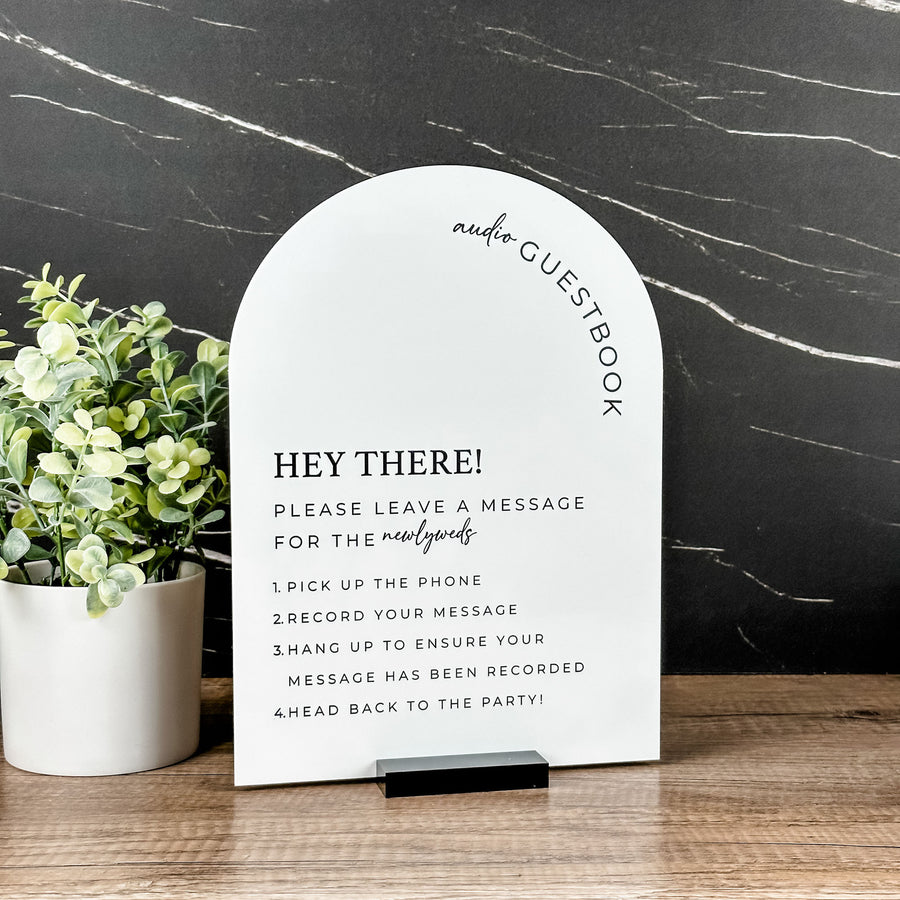 Audio Guestbook Wedding Sign