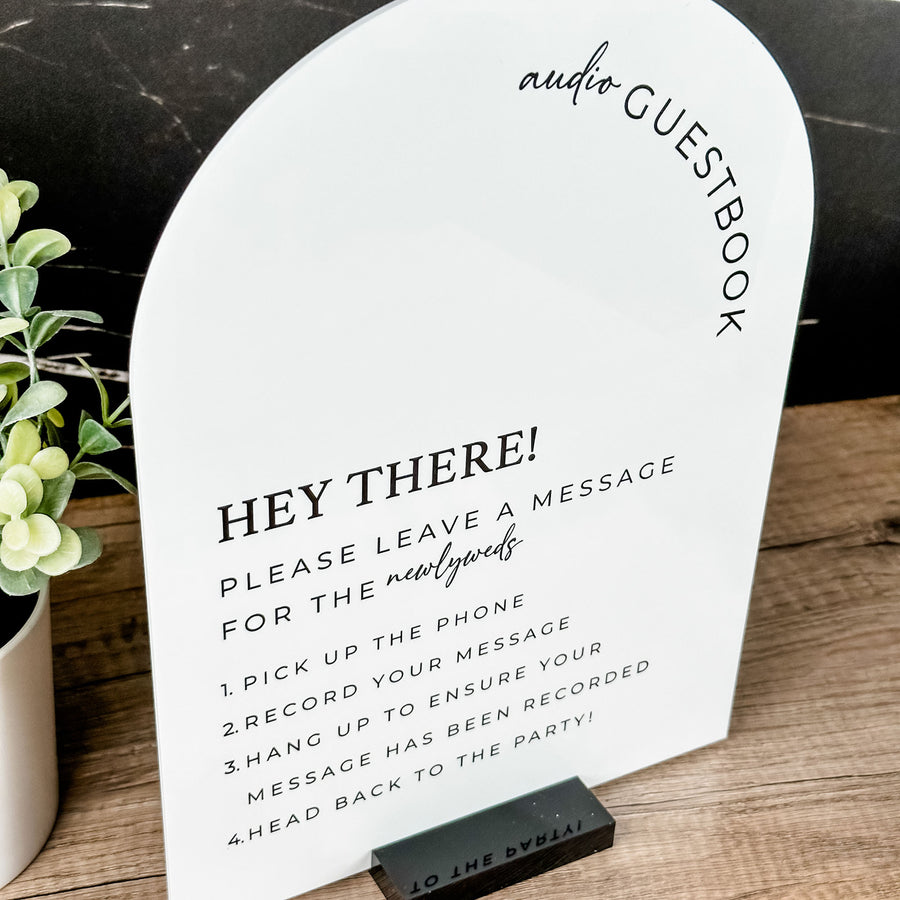 Audio Guestbook Wedding Sign