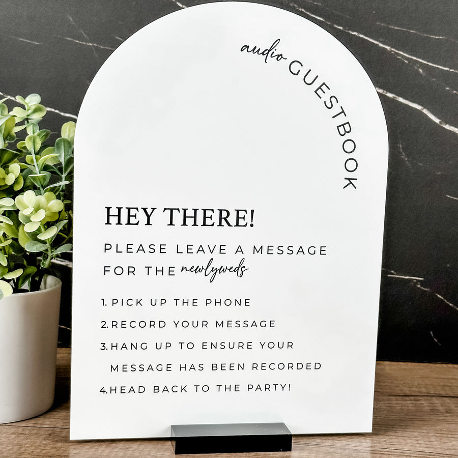 Audio Guestbook Wedding Sign