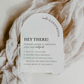 Audio Guestbook Wedding Sign