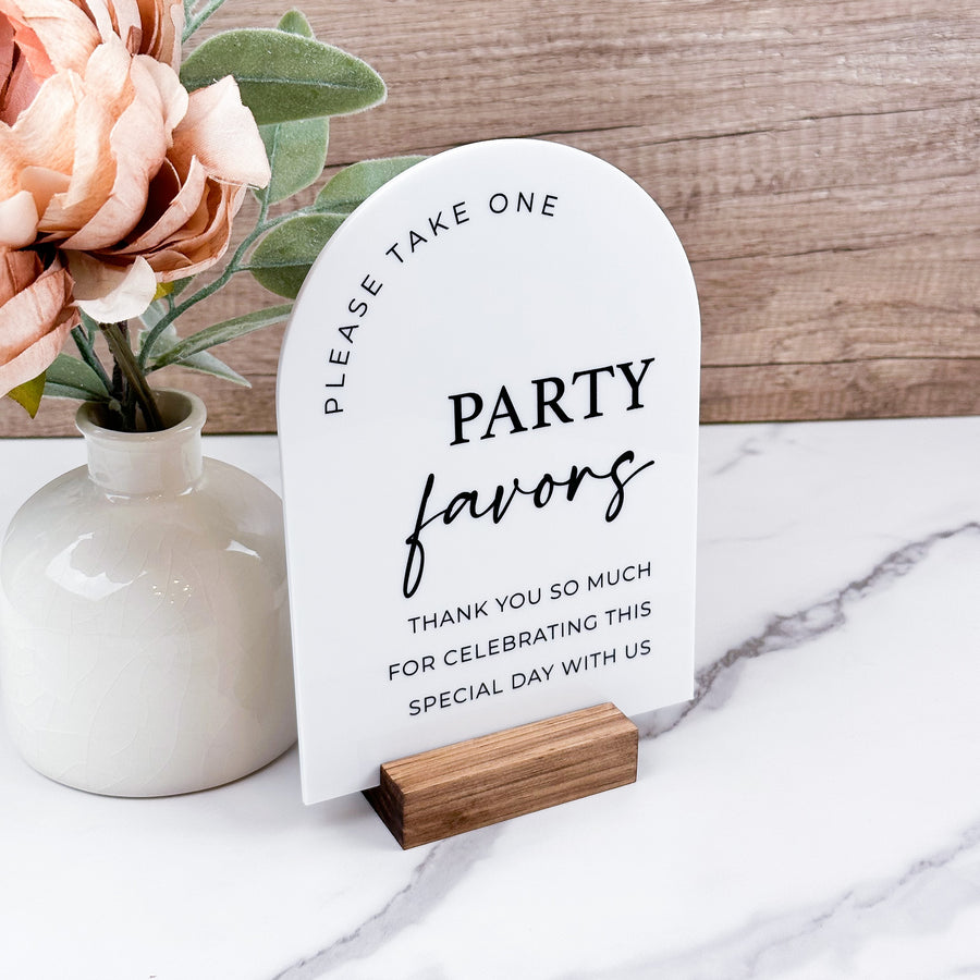Party Favors Sign