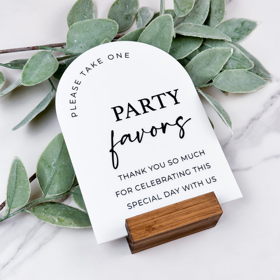 Party Favors Sign