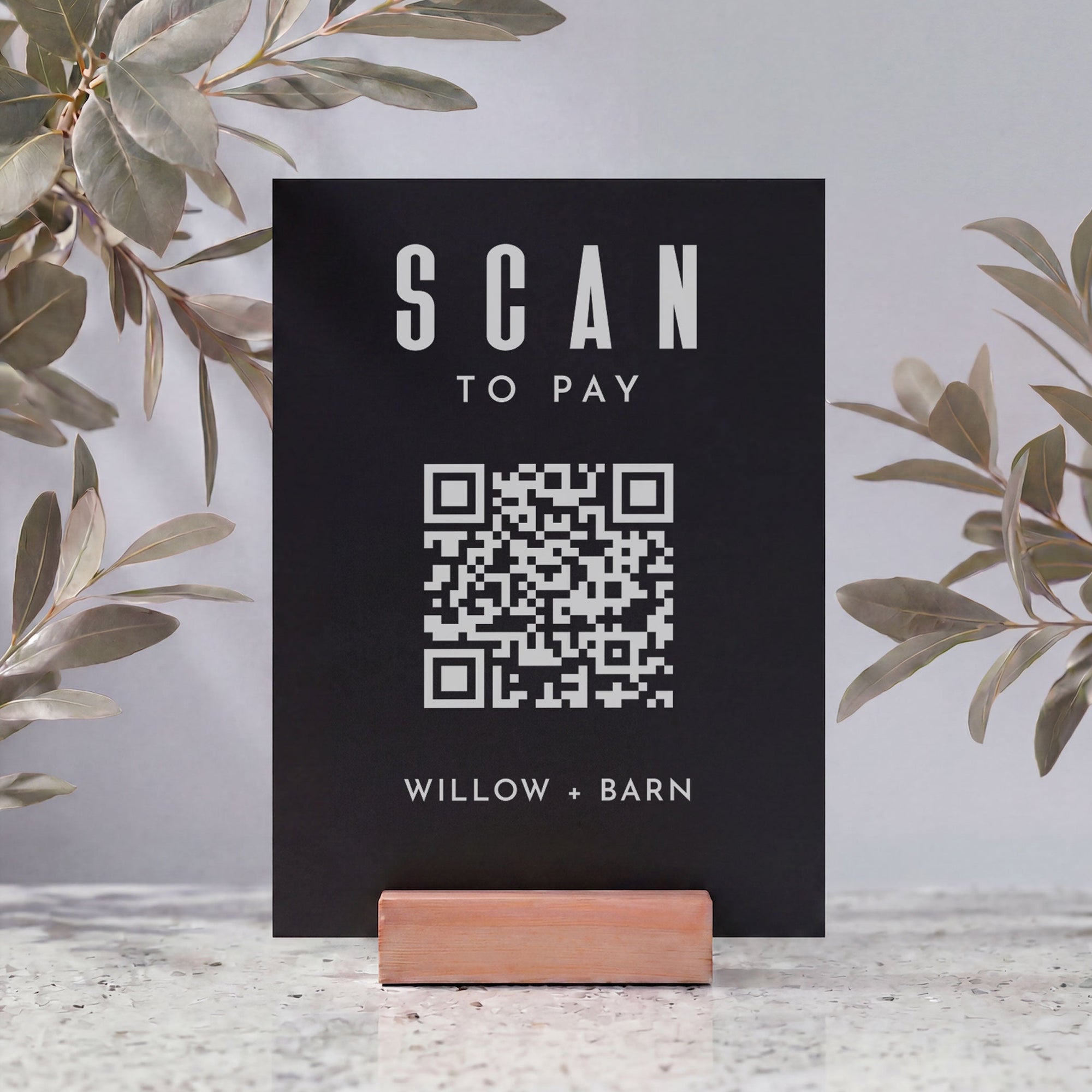 Scan to Pay sign