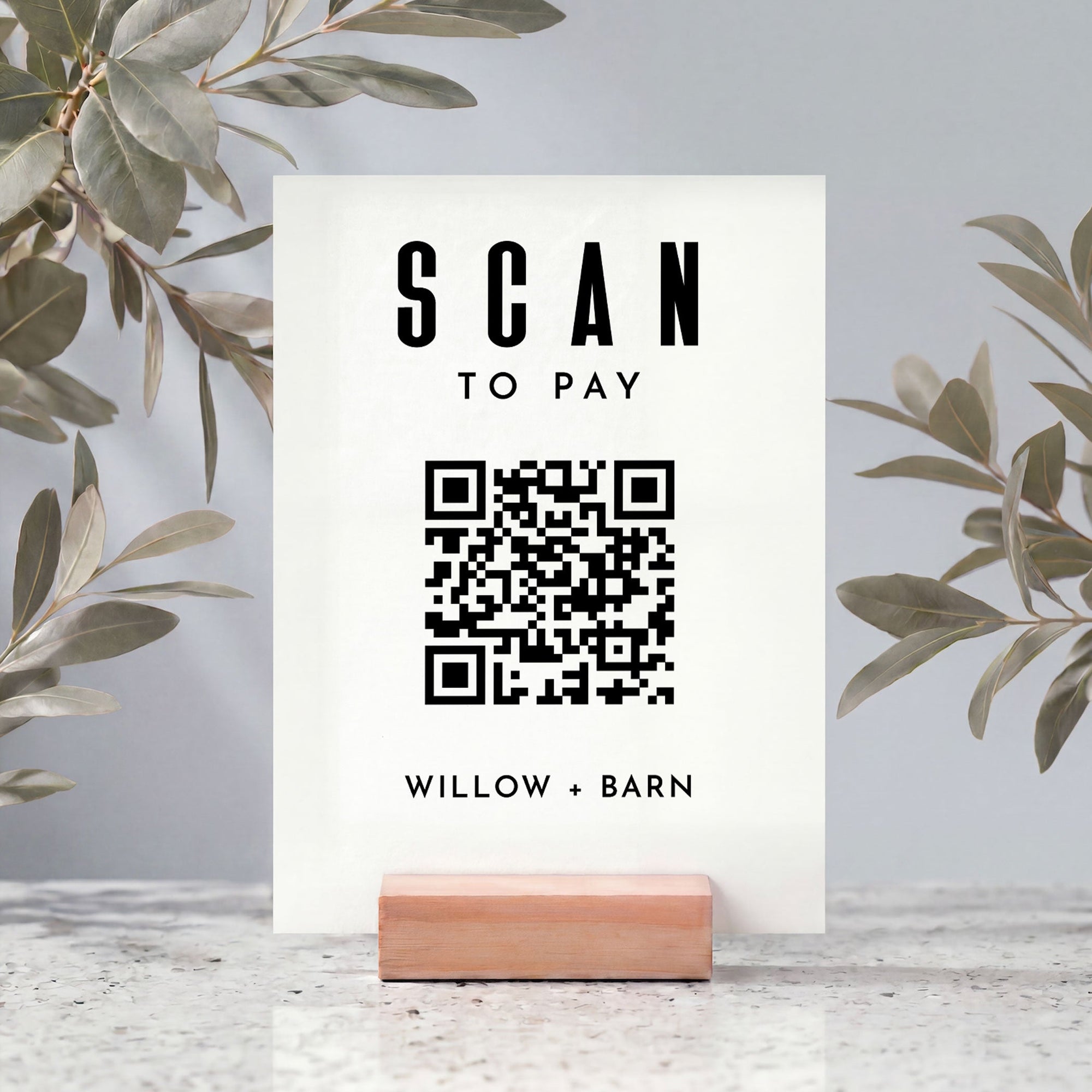 Scan to Pay sign