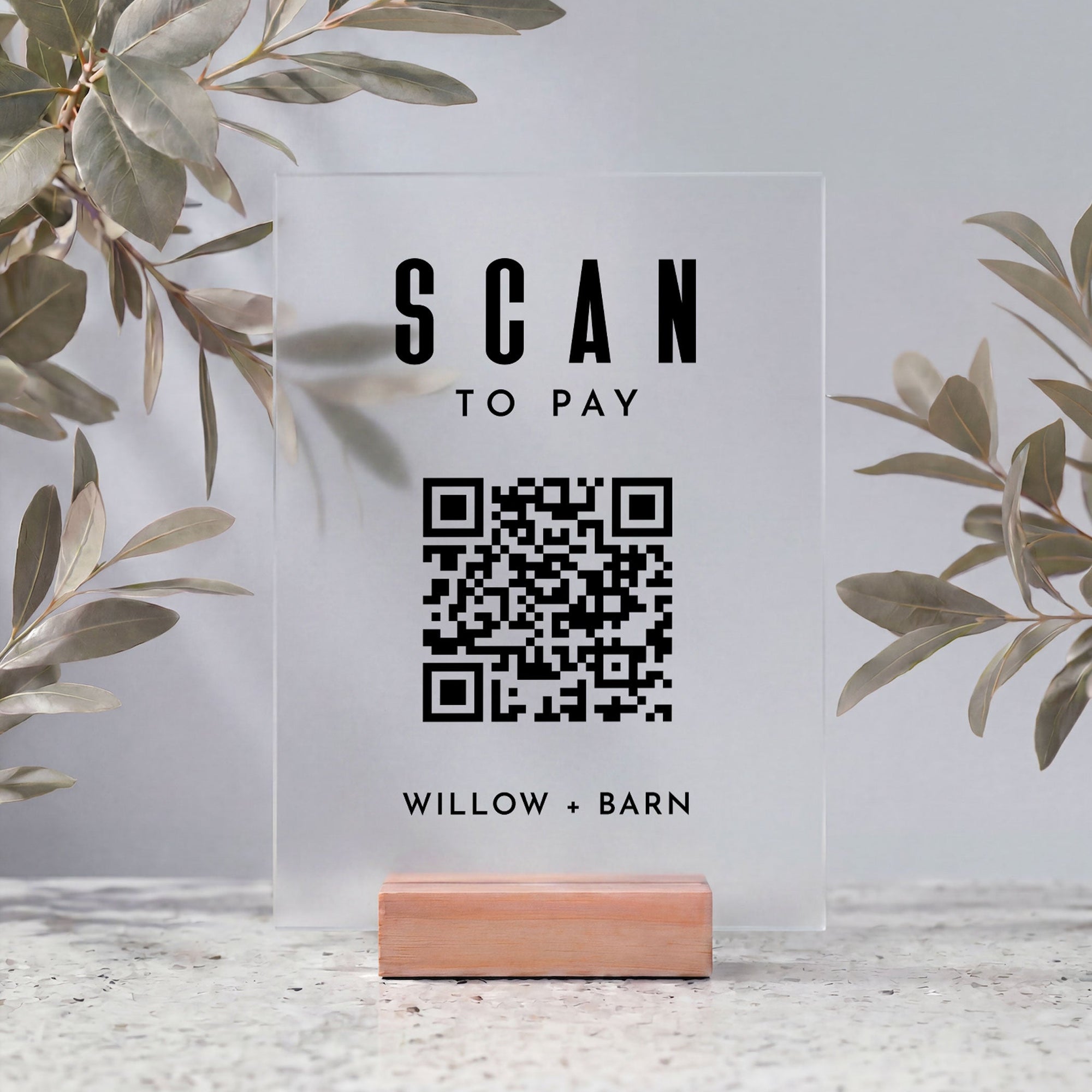 Scan to Pay sign