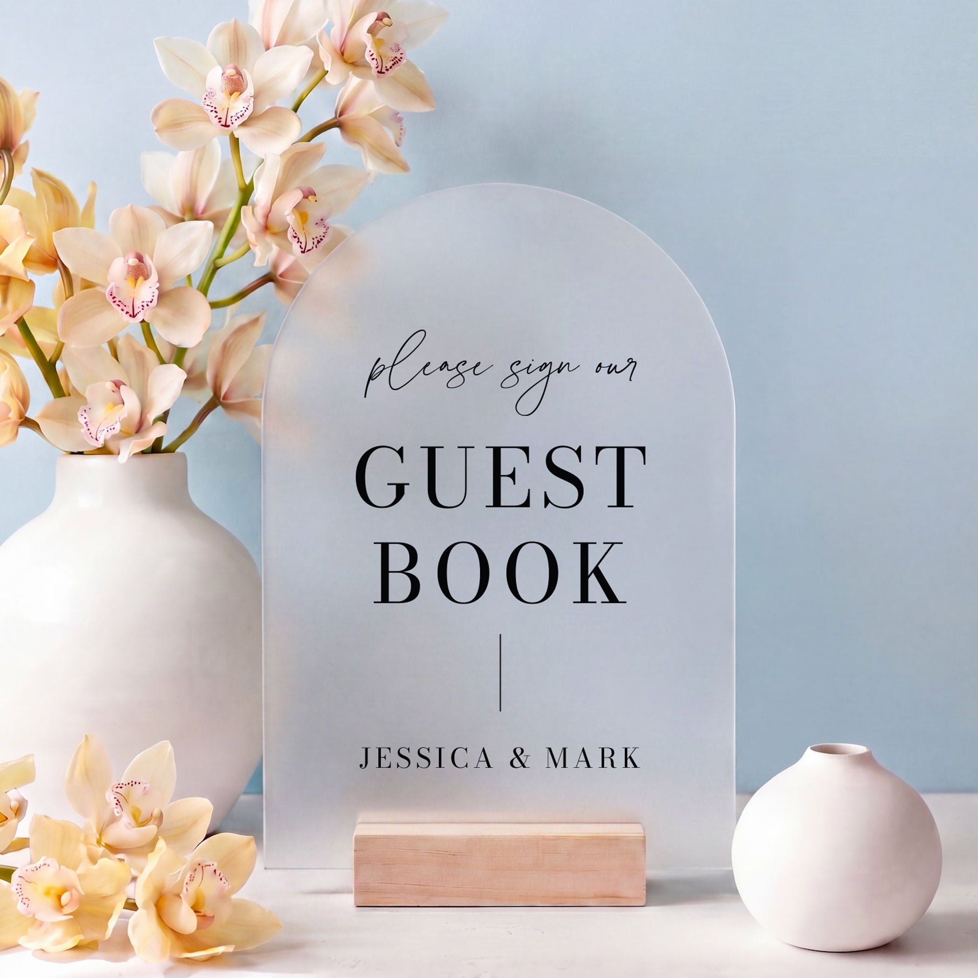 Guest book wedding sign