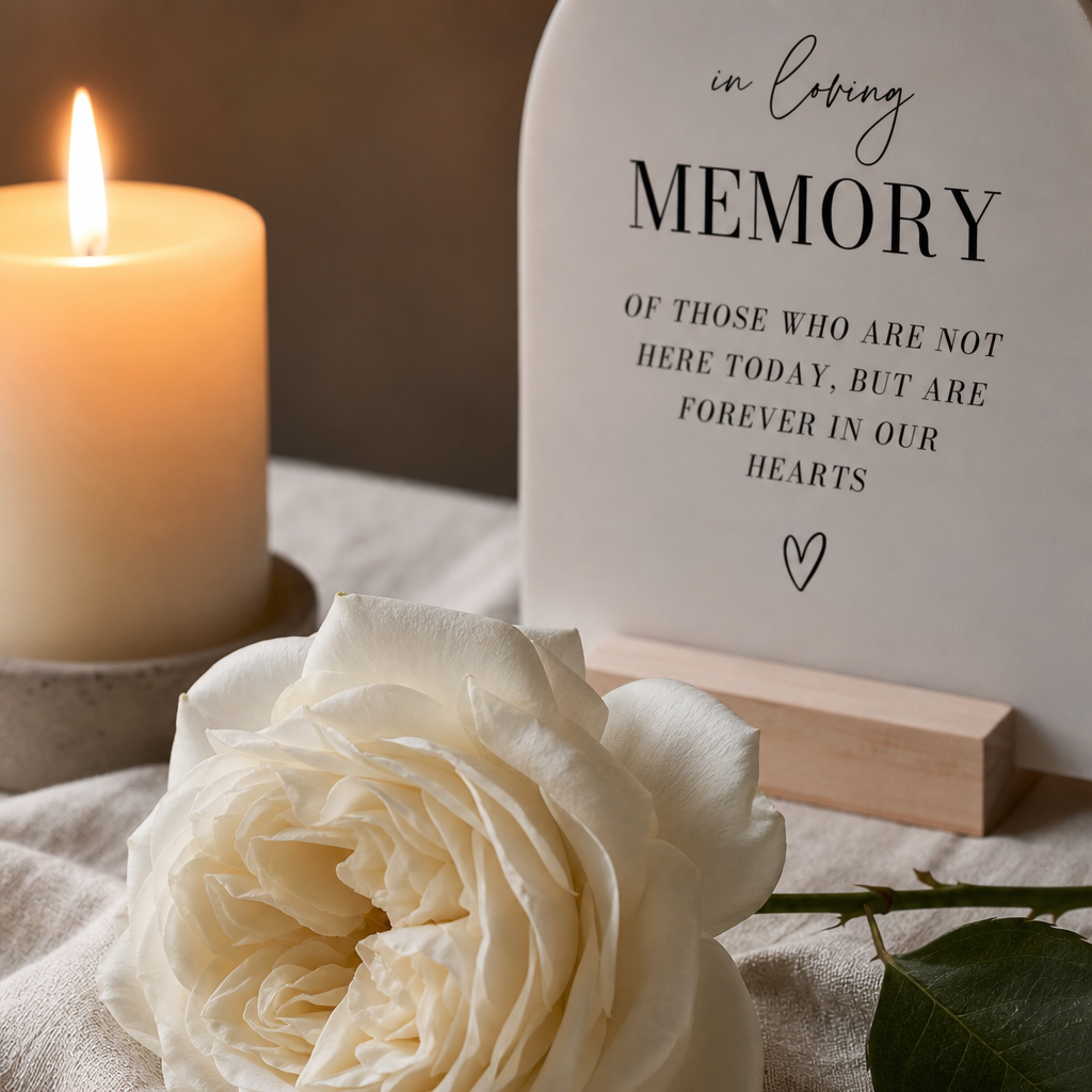 In Loving Memory Sign