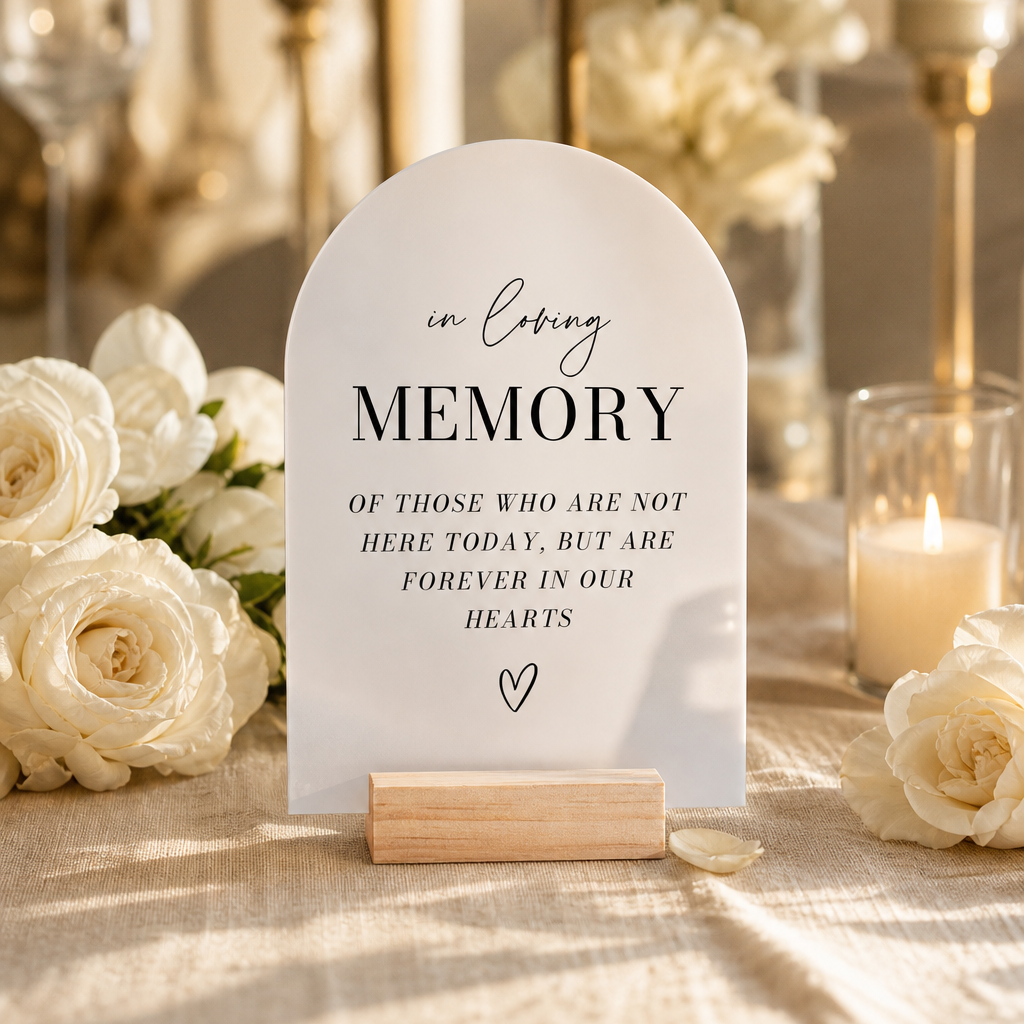 In Loving Memory Sign