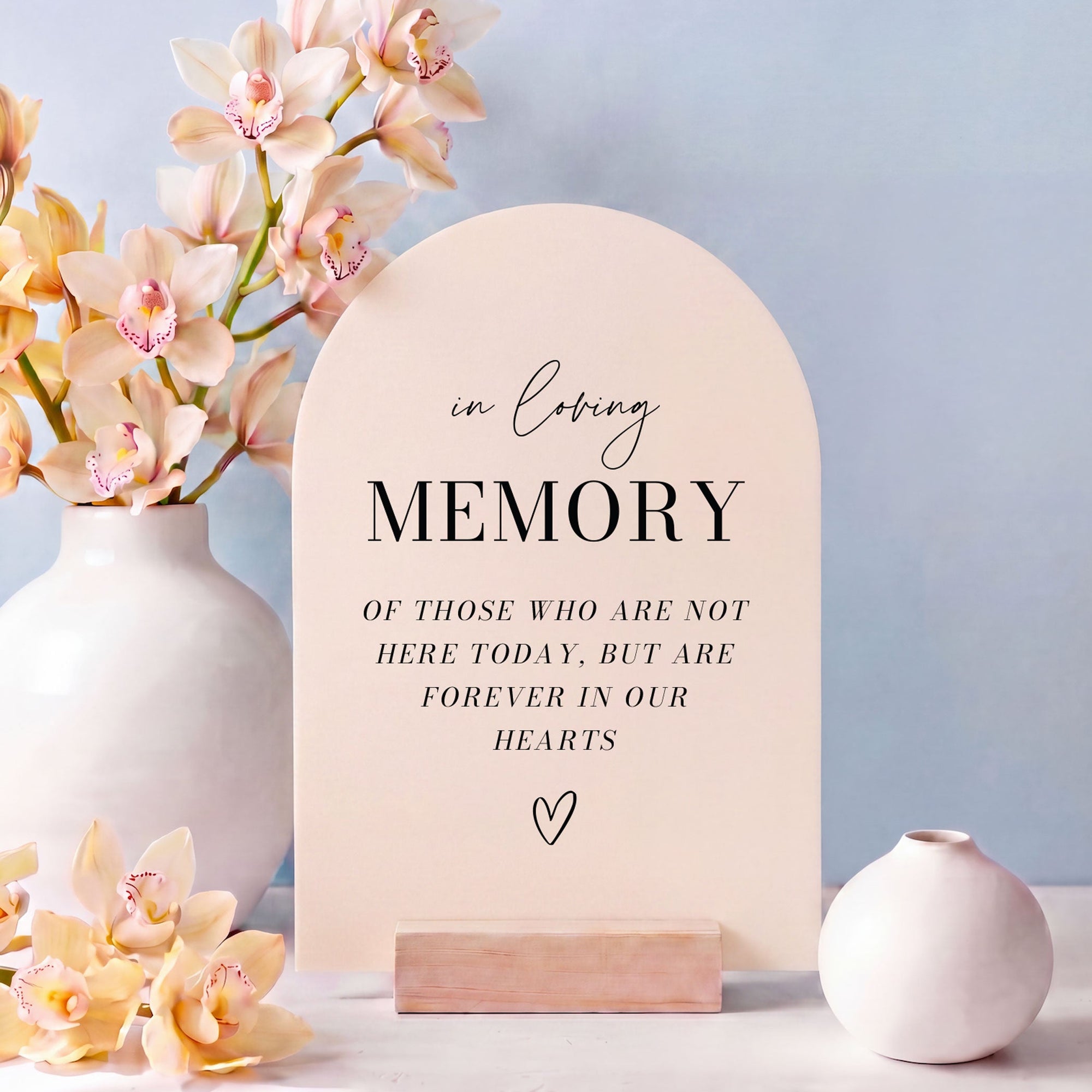 In Loving Memory Wedding Sign