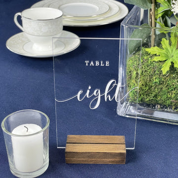 Acrylic Wedding Table Numbers