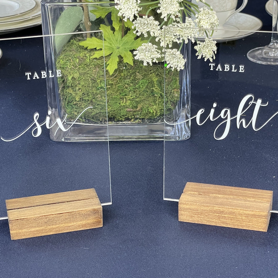 Acrylic Wedding Table Numbers