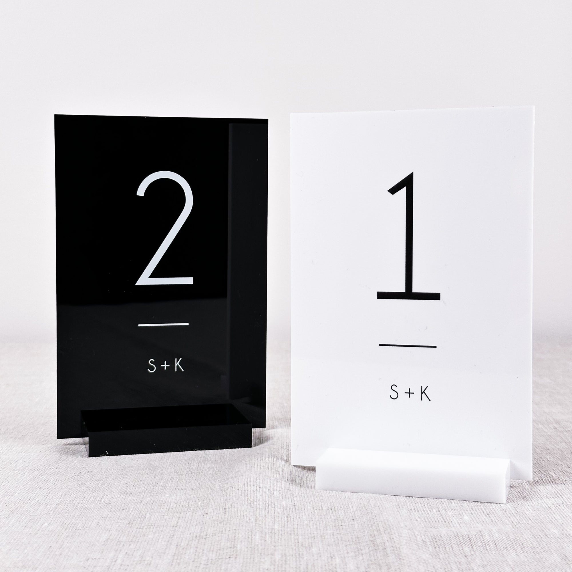 Lux Modern Wedding Table Numbers