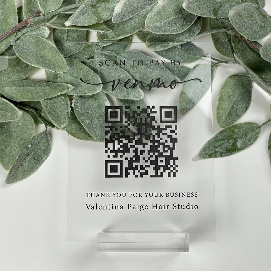 Venmo Sign Personalized - Willow + Barn